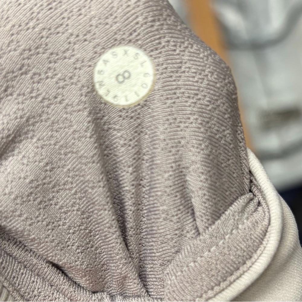 Lululemon Wunder Under Crop 23" *Ribbed Washed French Clay Size 8 - Picture 7 of 7